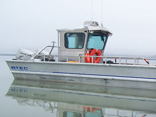 ATEC boat with Honda outboards